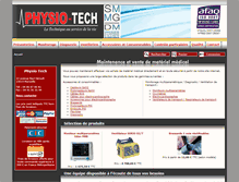 Tablet Screenshot of physio-tech.fr